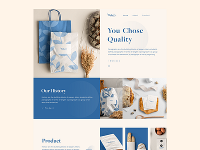 Bakery landing page bakery design interaction interaction design interface landing design landing page design minimal trend ui ui design ui ux uidesign uxdesign web design