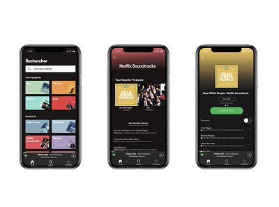 New Spotify feature - Netflix Soundtracks brand feature ios mobile app netflix spotify