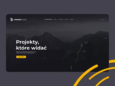 Personal Website brand branding clean design minimal mountains personal identity ui ux web design