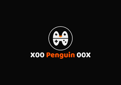 Logo Design for X00 Penguin 00X black cartoon cartoon character character characterdesign flat gamepad gaming gaminglogo icon illustration logo logo design logotype penguin round logo vector