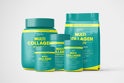 Collagen Pack Labeling advertisement advertisement design branding dribbble fitness graphic design product label design product packaging