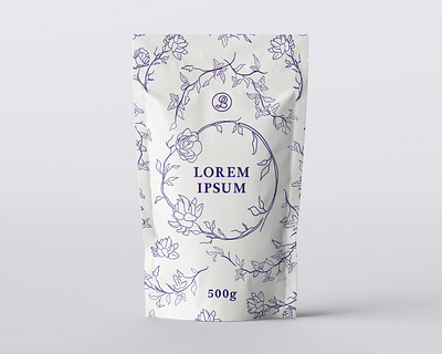 Package Design Purple Roses creative creativity design designer graphic design label design minimal modern package package design packaging packaging design typography