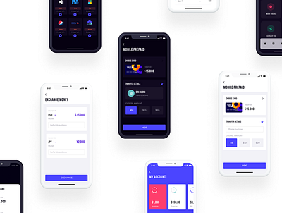 Mamoobank - Light mode & Dark mode bank app bank card banking banking app booking booking app chart clean ui crypto wallet currency finance finance app financial mobile app statistics ui ui design ui kit user interface wallet