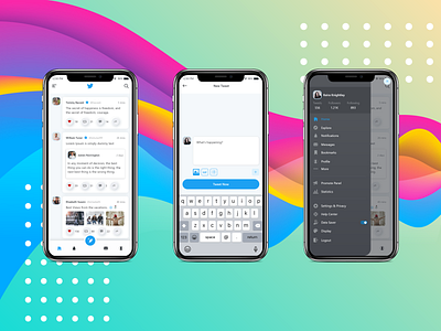 Twitter app redesign app ios redesign twitter