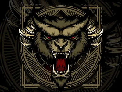 TIGER CREATURE angry animal creature fang head tiger