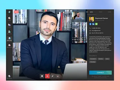 Video Conferencing System event finder online events product design video conferencing video conferencing tool web design