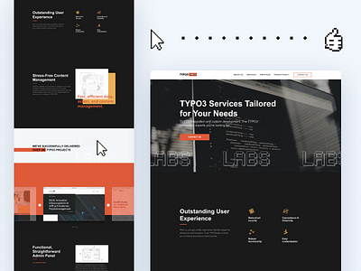 IT Web Services branding business concept design figma it services technology tilda ui web webdesign website