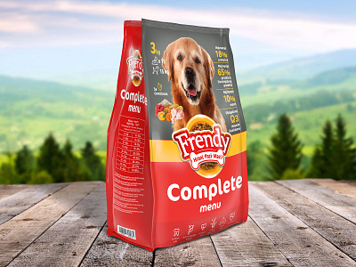 Dog food Mockup side 3d model 3dsmax graphic design mockup photoshop