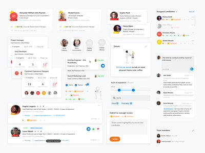 Design system for recruitment SaaS app design system mobile first mobile friendly saas saas app saas design ux ux ui web app