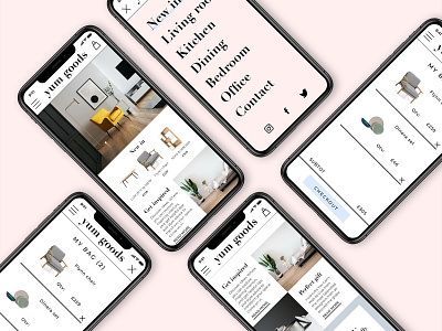 yum goods - concept design for mobile ecommence mobileui sketchapp ui uimobile uiux web webdesign