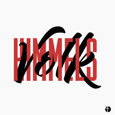 Himmelsvolk design logo typography vector