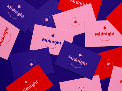 Midnight studio branding branding businesscard colorful colorpalette illustrator logo midnight mockup typography