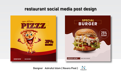 Eye catching restaurant social media post design branding burger design creative design design dribbble best design eye catching design food business design food poster foodie design freelancer graphic design pizza design poster design restaurant design social media post design