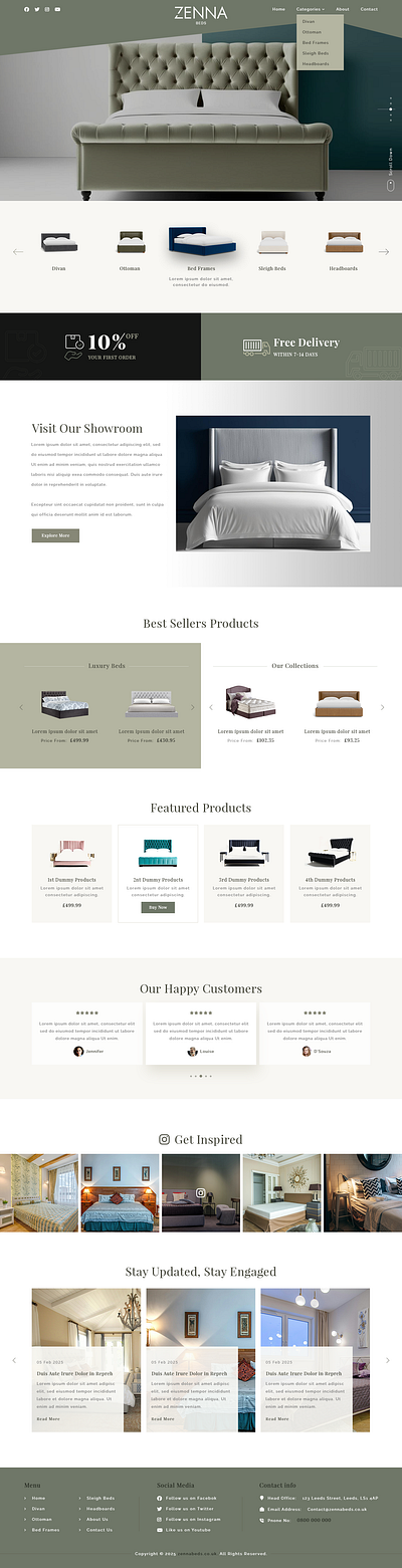 Furniture Website furniture website design graphic design