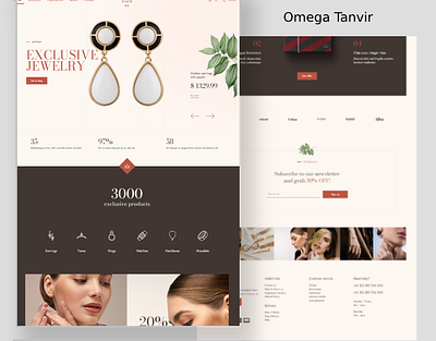 Jewelry Shop Design using WordPress design ecommerce elementor omega tanvir ui website design website development woocommerce wordpress