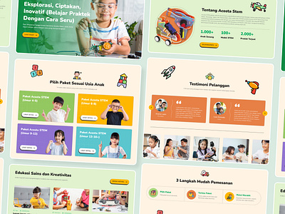 STEM Toys Website Design adobe photoshop adobexd branding design graphic design illustration kid toy website kid website logo toy website ui ux vector website designer