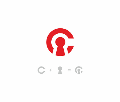 C secure logo branding fimbird key lock logo logodesigner protect secure