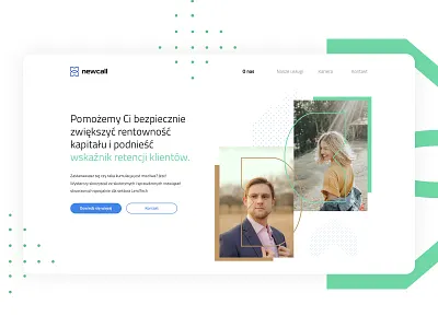 Newcall Website branding clean design logo minimal ux vector web design