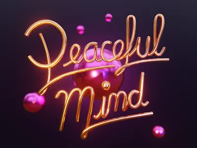 Mood of the summer 3d 3drender blender blue blur focus illustration lettering mind orange peaceful render