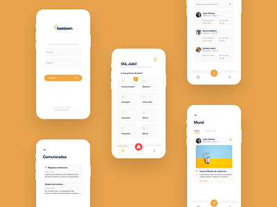 BeeTown app design ios mobile ui ux