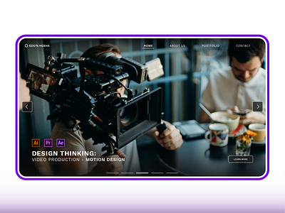 Concept - Portfolio/Service Website adobe adobe aftereffects adobe illustrator adobe premiere pro clean design concept homepage homepage design informational services simple simple clean interface stock images typogaphy uidesign uxdesign video production