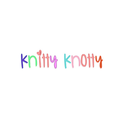 Knitty Knotty branding illustrator logo logodesign typography