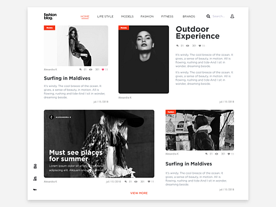 Blog Post - Daily UI 035 035 black black and white blog blog post daily ui 035 fashion fashion blog post white