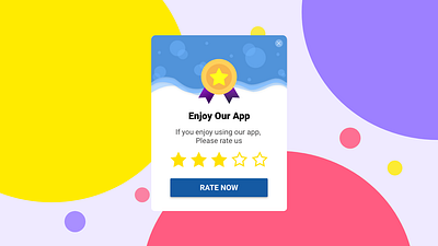 Rate us Pop Up adobexd dailyui design ui