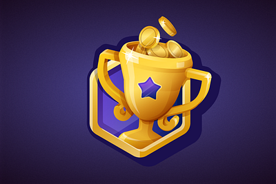 Competition icon design award champion championship competition cup game ui gameicon gold icon design illustration tournaments trophy vector winner