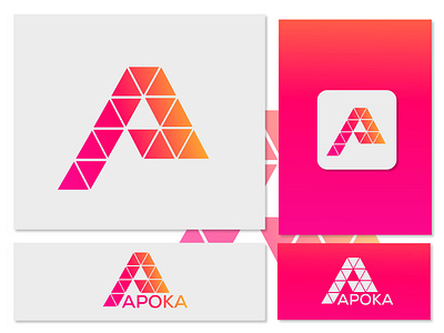 A LETTER APOKA LOGO CONCEPT beautiful brand design brand identity branding creative creative design gradient graphic icons illustraion illustration lettering logo branding logo design logo mark logotype minimal minimalist minimalist logo typography