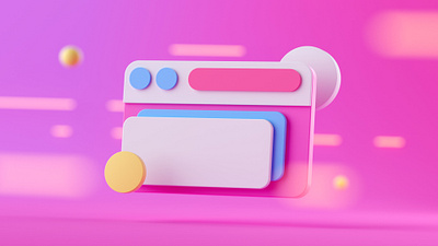 3D UI Element branding cinema 4d illustration octane social ui uidesign ux web