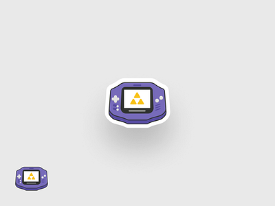 Gameboy Advance design game gameboy illustration modern nintendo simple throwback web zelda