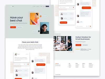 Chatapp - Communication web app app design ui ux web website