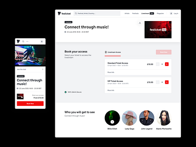 Paid Livestream Event book book now e commerce ecommerce live live stream livestream music paid quantity quantity selector retail selector shop streaming ticket ticketing