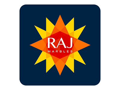 Raj Marbles - App Icon (Branding) brandidentity branding branding and identity branding design clean ui design digital digital illustration freshness layout logo page sketch ui uxui web