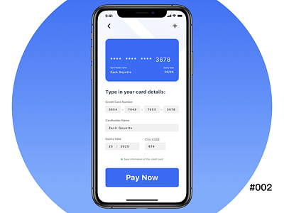 Daily UI #002 credit card checkout app checkout creditcard design form ui