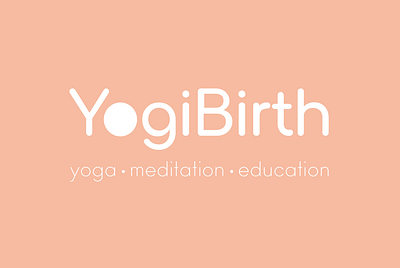 Yogi Birth art branding design flat illustration logo logotype pregnancy pregnant typography yoga