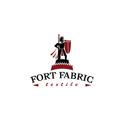 Fort Fabric-textile illustration logo vector