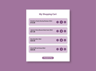 Shopping Cart body shop dailyui design figma figmadesign shopping cart ui ux