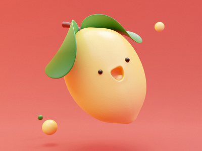 You're the zest! 🍋 3d 3d art 3d artwork blender blender3d blender3dart blendercycles character creative cute food design emoji food fun happy illustration kawaii lemon rebound simple