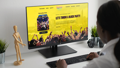 Block Party Texas Website Concept design mockup ui uiux user experience user interface userinterface ux website website design