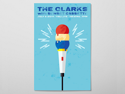 The Clarks 4th of July Show Poster branding design poster poster design