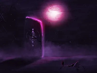 Night light study #01 “Spirit away” art design digital art illustration for motion motion design motion designers mystery painting photoshop sacred geometry. sci fi vanvelvet vanvelvet motion lab