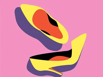 New shoes colourful fashion fashion brand fashion design graphic design illustration modern modern art shapes shoes simple simple design simple logo vector