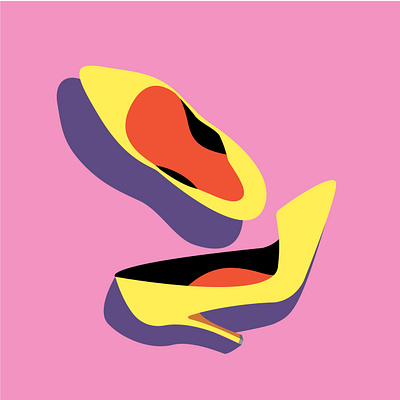 New shoes colourful fashion fashion brand fashion design graphic design illustration modern modern art shapes shoes simple simple design simple logo vector