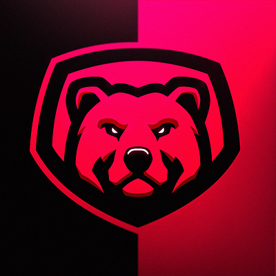 Bear Logo Shield variation animal bear bear logo bears brand design drawing esports esportslogo gaming grizzly illustration logo logodesign logos mascot red sports sportslogo vector