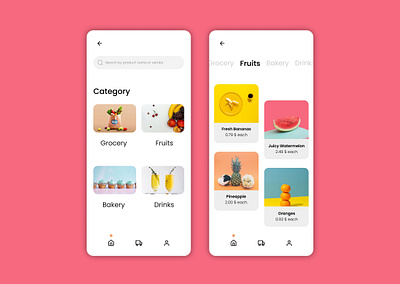 ONLINE GROCERY STORE APP UI app design ui uidesign uitrends ux