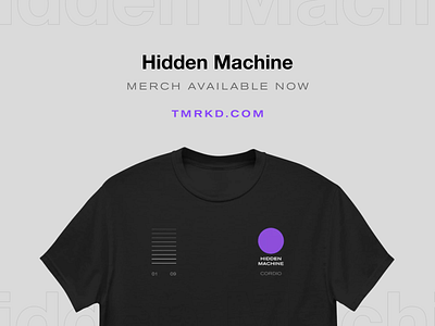 Hidden Machine Merch Available Now! album apparel band band shirts beats merch merch design merchandise merchandise design music release shirt shirtdesign streetwear streetwear design swag t shirt