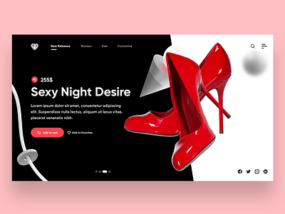 Sexy night Desire Landing Page branding design landing design landing page landing page design site design ui ui design ui ux ui ux design uiux ux website