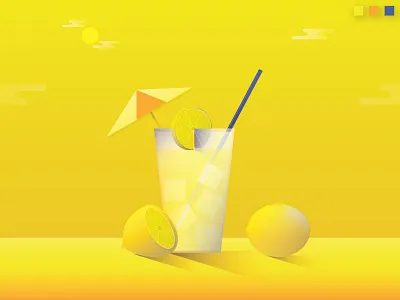 Colorstrations: Lemon blends color colorstrations illustration lemon lemonade orange texture